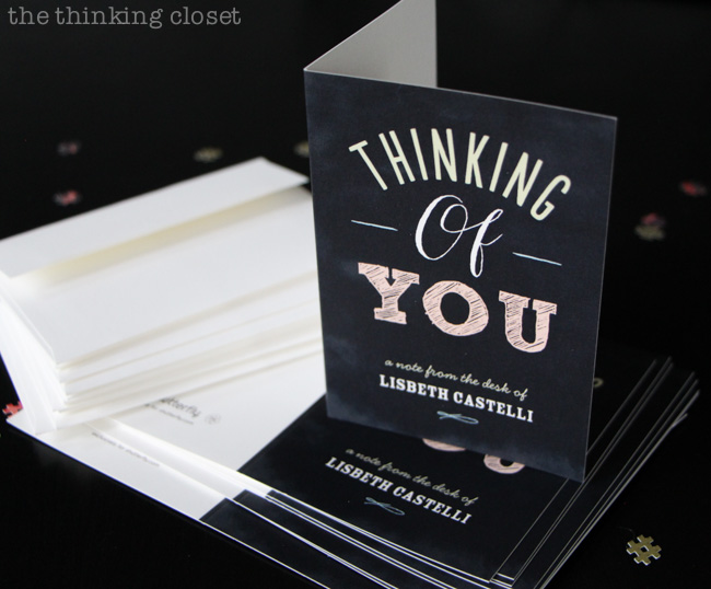 Personalized stationery - - "thank you" notes at the ready for Graduation gifts! via thinkingcloset.com Personalized stationery - - "thank you" notes at the ready for Graduation gifts! via thinkingcloset.com