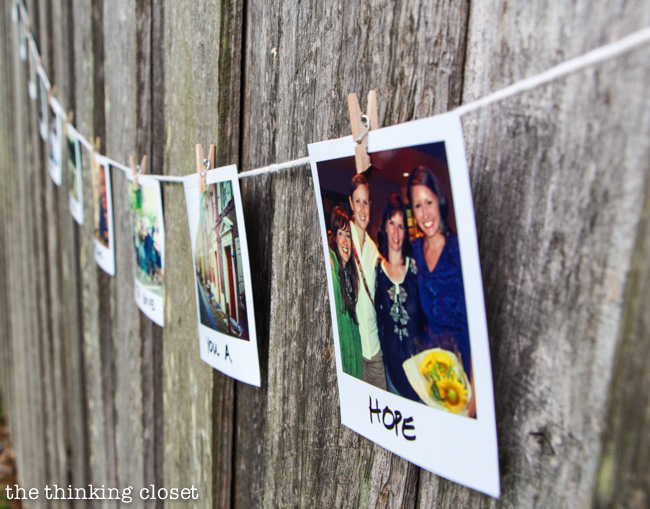 Instagram Photo Banner Tutorial & How to Print Photos Like Polaroids {on the cheap!} via thinkingcloset.com Instagram Photo Banner Tutorial & How to Print Photos Like Polaroids {on the cheap!} via thinkingcloset.com
