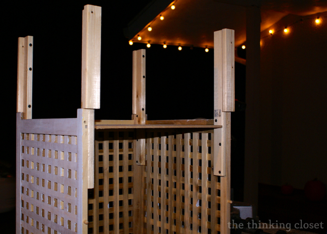 IKEA Hack: Such Great Heights with HOL Side Tables via thinkingcloset.com