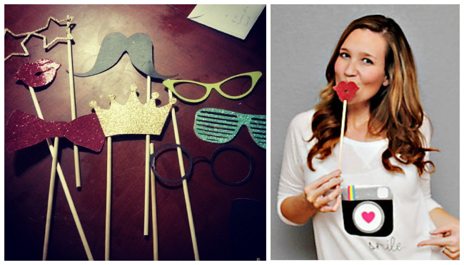Photo Booth Props by Lil Mrs. Tori, Featured in The Thinking Closet's Winter 2014 Reader Showcase