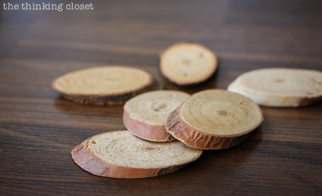 Wood slices! So hot right now.