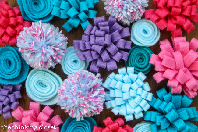 Spring to Summer Felt Flower Wreath Tutorial by thinkingcloset.com Spring to Summer Felt Flower Wreath Tutorial by thinkingcloset.com