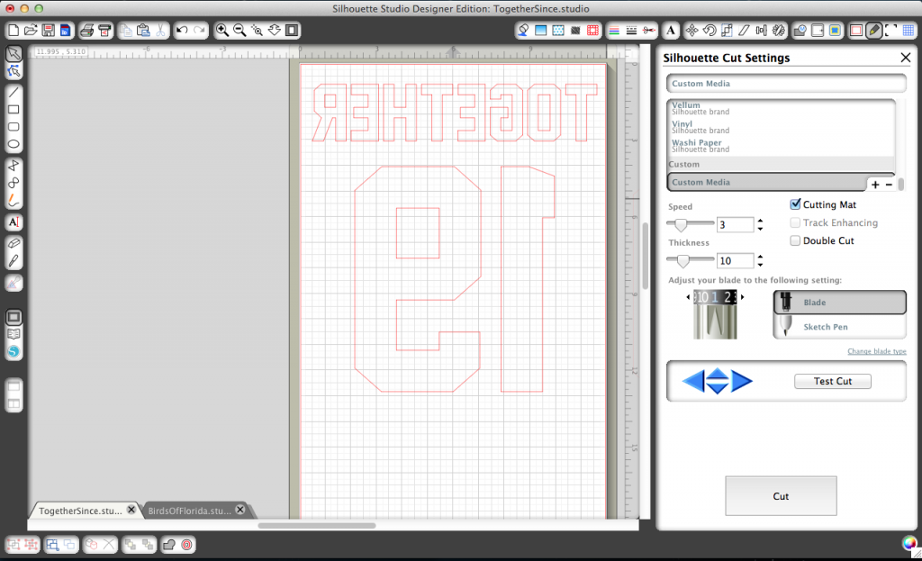 Cut settings for freezer paper via thinkingcloset.com Cut settings for freezer paper via thinkingcloset.com