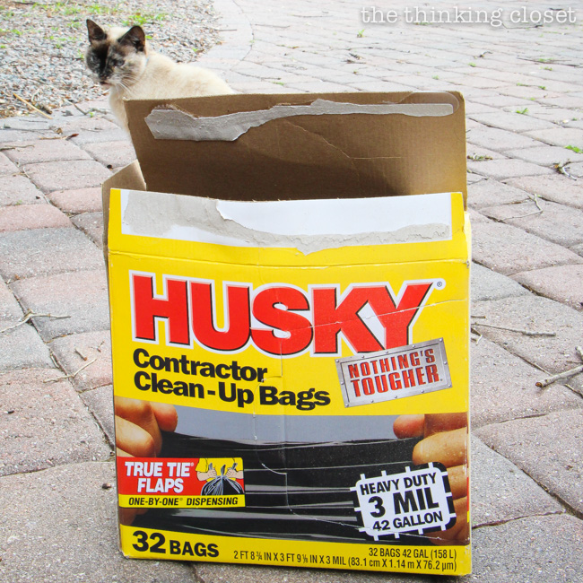 Husky Contractor Clean-Up Bags...we don't mess around when it comes to recycling!