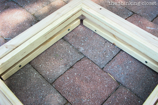 Part of the process of building the Rustic Pallet Recycle Bin! via thinkingcloset.com Part of the process of building the Rustic Pallet Recycle Bin! via thinkingcloset.com