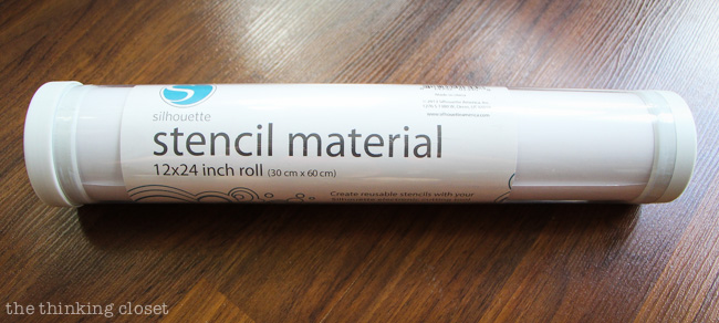 The Silhouette stencil material comes on a roll...so no mat needed! The Silhouette stencil material comes on a roll...so no mat needed!