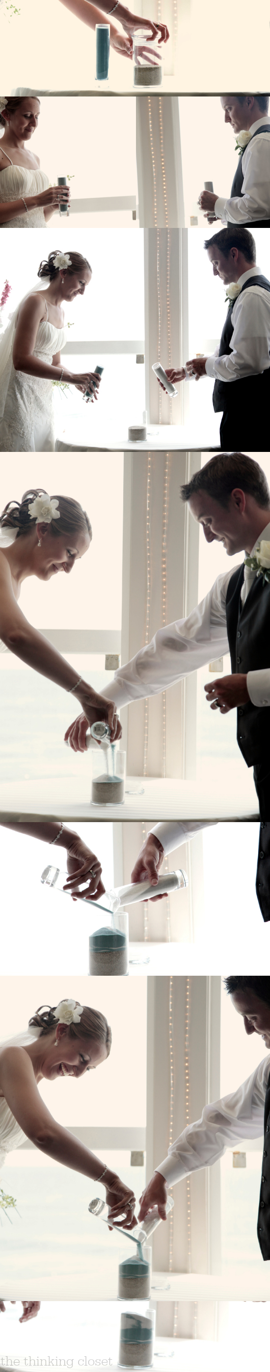 Our DIY Wedding Ceremony: Unity Sand as a tangible representation of the marriage covenant.