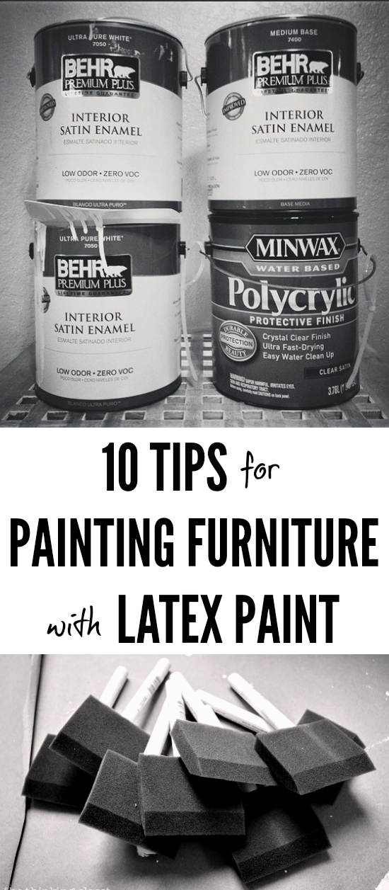 Painting Furniture With Latex Paint, Can You Use Furniture Wax On Latex Paint