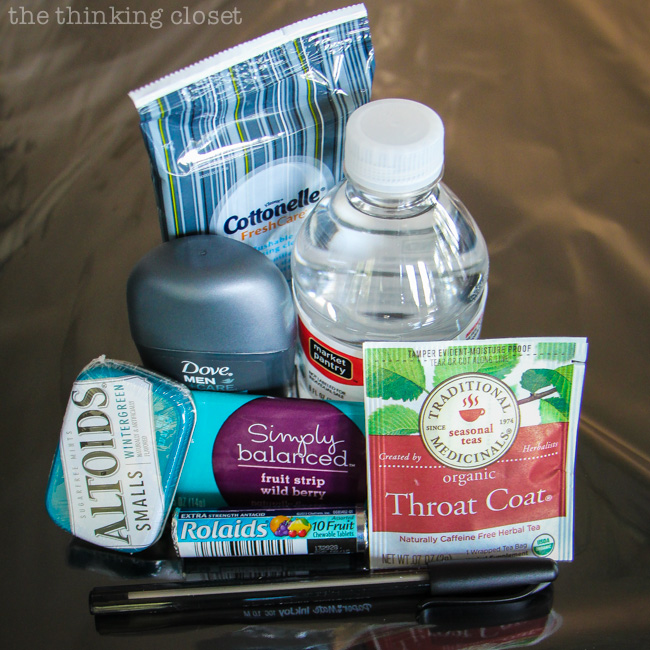 The Actor's Survival Kit: A fun idea for an opening night gift that is both thoughtful and practical! The actors will be bound to break a leg or two.