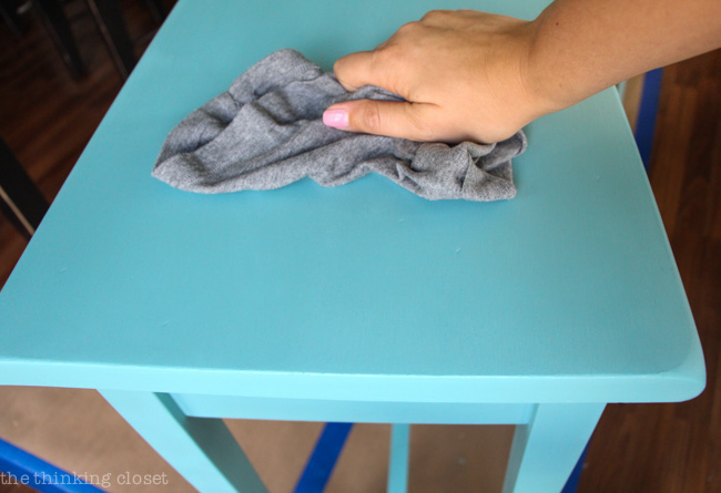 Oak Side Table Makeover with Black Chalk Paint Wax - Perfectly Imperfect™  Blog