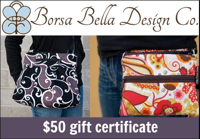 Borsa Bella Design Co. - $50 Gift Certficate - 1 of the 10 Prizes in The Thinking Closet's 2nd Blogiversary Giveaway! Borsa Bella Design Co. - $50 Gift Certficate - 1 of the 10 Prizes in The Thinking Closet's 2nd Blogiversary Giveaway!