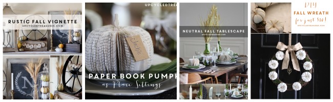 Upcycled Treasures Fall Projects Upcycled Treasures