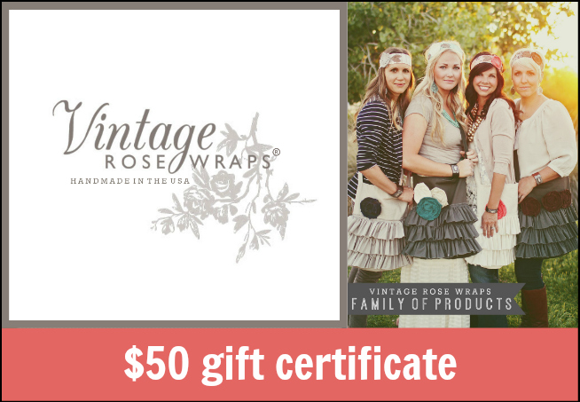 Vintage Rose Wraps - $50 Gift Certificate - 1 of the 10 Prizes in The Thinking Closet's 2nd Blogiversary Giveaway!
