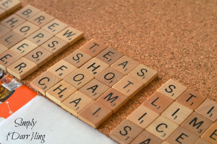 Scrabble Tile Coasters by Simply {Darr}ling | One of a HUGE collection of DIY Drink Coasters over at thinkingcloset.com.  Such great gift ideas!