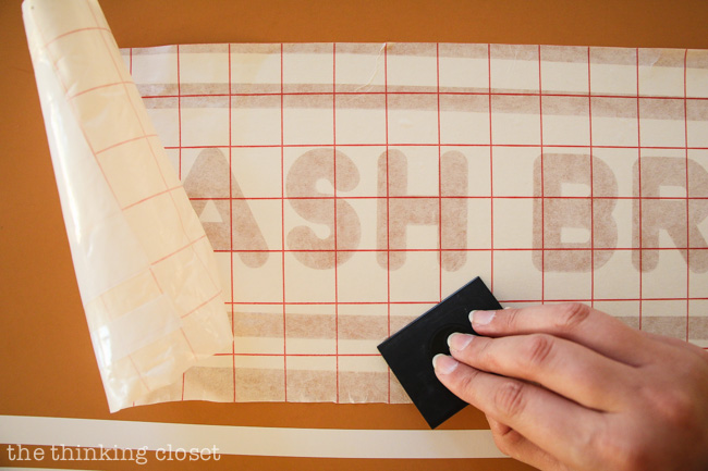 Applying the vinyl to the brown poster board for our Punny #Hashtag Halloween Costume for Couples. Full tutorial & FREE Silhouette cut file via thinkingcloset.com Applying the vinyl to the brown poster board for our Punny #Hashtag Halloween Costume for Couples. Full tutorial & FREE Silhouette cut file via thinkingcloset.com