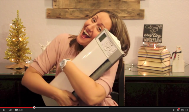 "Cutting in a Crafting Wonderland" Parody Music Video by Lauren from The Thinking Closet | For lovers of their Silhouette machine...as well as those who have one on their wish list. Here's a lil entertainment for ya in honor of the EPIC Holiday Silhouette Sales running 11/27 - 12/8! via thinkingcloset.com