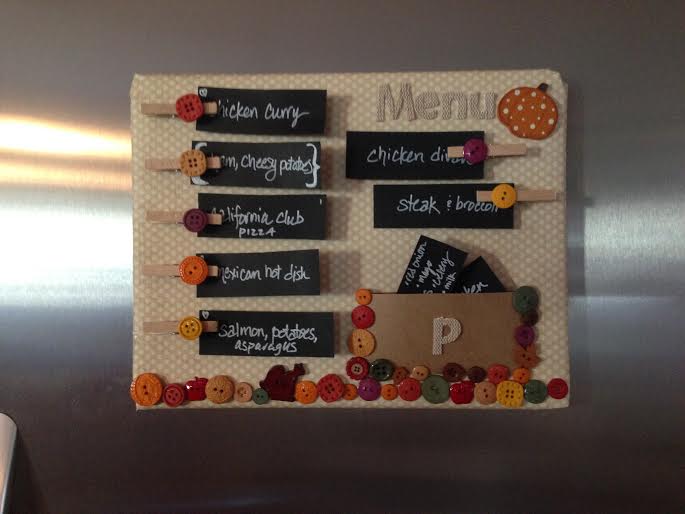 Fall Menu Planner by Ten Thousand Beside, Featured in The Thinking Closet's Fall 2014 Reader Showcase.  