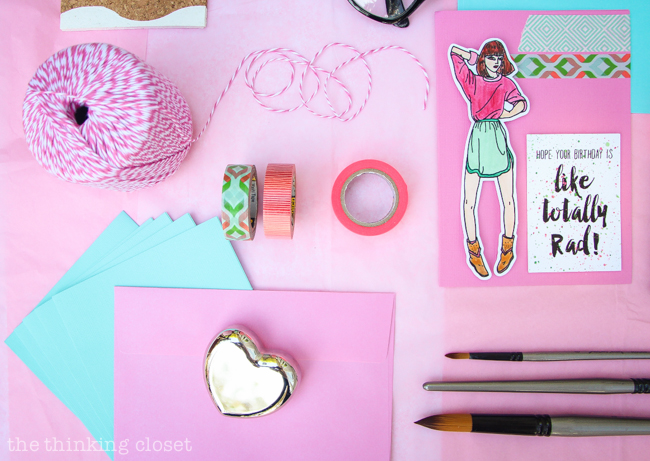 Fashion Plate Greeting Cards: A Fun Retro-Inspired Craft Project for anyone who grew up in the 1980s or 1990s - - and this step by step tutorial includes a free printable and cut file so you can make your own and relive your youth! These fab cards are guaranteed to bring a smile (and wash of nostalgia) to your recipient. Like totally! Fer sure! {Smile.} Fashion Plate Greeting Cards: A Fun Retro-Inspired Craft Project for anyone who grew up in the 1980s or 1990s - - and this step by step tutorial includes a free printable and cut file so you can make your own and relive your youth! These fab cards are guaranteed to bring a smile (and wash of nostalgia) to your recipient. Like totally! Fer sure! {Smile.}