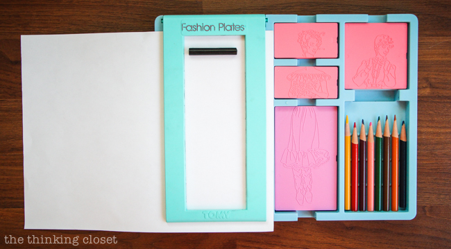 1980s Fashion Plate Greeting Cards: FREE Printable - the thinking