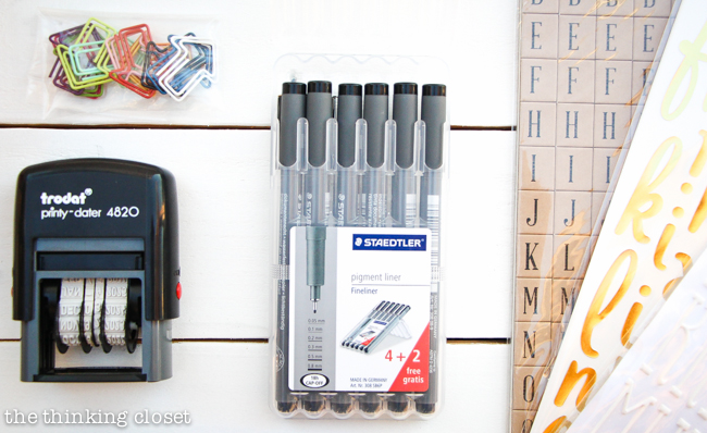 My Favorite Journaling Bible Supplies | Staedtler Pigment Liners in 6 different sizes. 