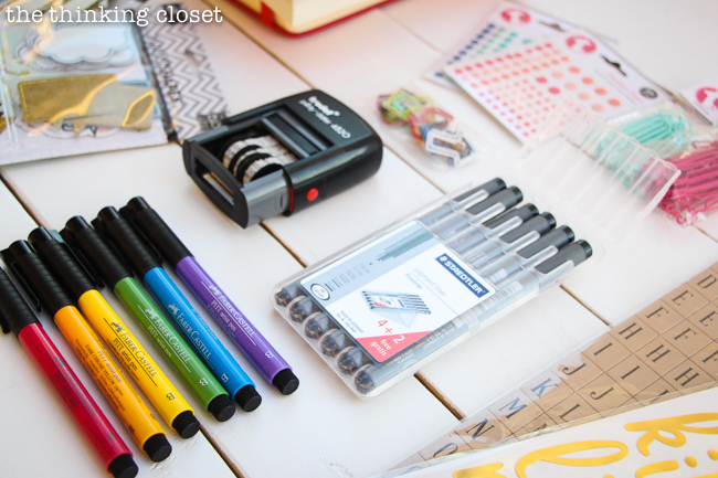 My 20 Favorite Journaling Bible Supplies | A photo-filled run-down of my go-to craft supplies that I reach for when pouring my heART in the margins of my ESV Crossway Journaling Bible! Everything from washi tape, gelatos, brush pens, paint, and more! Plus, a peek at what's on my wish list of supplies....
