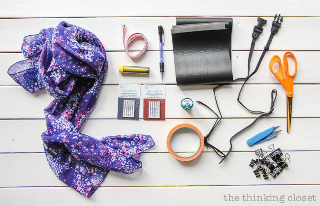 SUPPLIES for a DIY Scarf Camera Strap: Upcycle a scarf into a snazzy camera strap that will quickly become your new favorite accessory. This sewing tutorial will walk you through each step. Just another inspirational project idea from the 2nd annual Scarf Week! SUPPLIES for a DIY Scarf Camera Strap: Upcycle a scarf into a snazzy camera strap that will quickly become your new favorite accessory. This sewing tutorial will walk you through each step. Just another inspirational project idea from the 2nd annual Scarf Week!