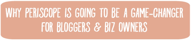Why Periscope is Going to be a Game-Changer for Bloggers & Business Owners | If you're not on Periscope, here are 5 enticing reasons why you should be, especially if you're a blogger or business owner. Why Periscope is Going to be a Game-Changer for Bloggers & Business Owners | If you're not on Periscope, here are 5 enticing reasons why you should be, especially if you're a blogger or business owner.