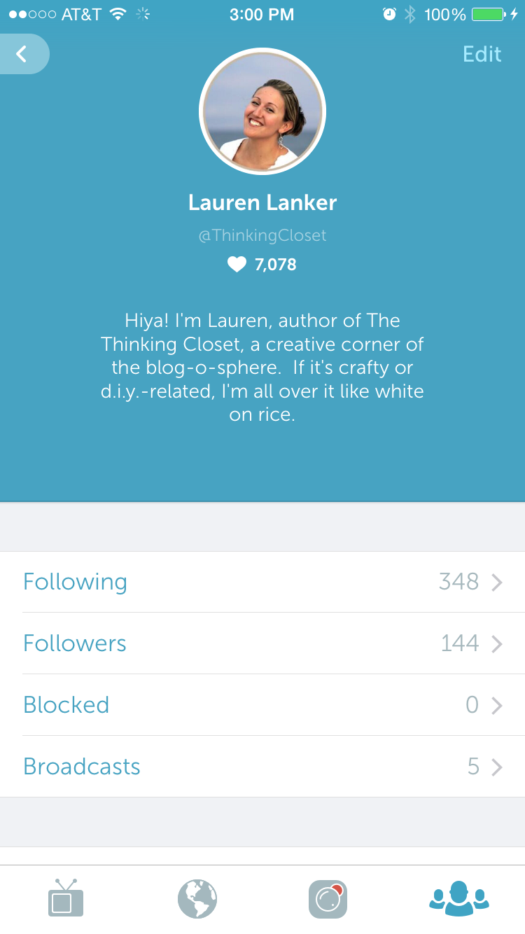 Thanks for following @ThinkingCloset on Periscope! Thanks for following @ThinkingCloset on Periscope!