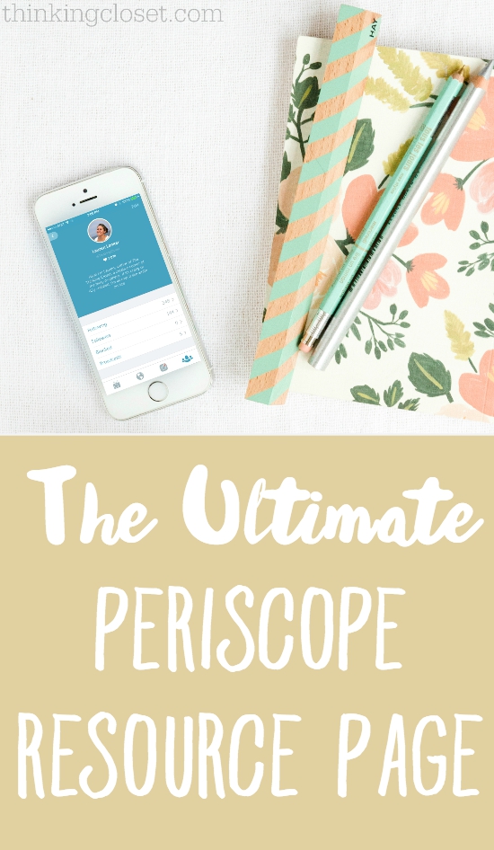 The Ultimate Periscope Resource Page | Your Questions about Periscope Answered - Resources for beginners, bloggers and business owners, and those brave souls ready to take the leap and great their first scope. You can do it! And this resource page will help you git er done!
