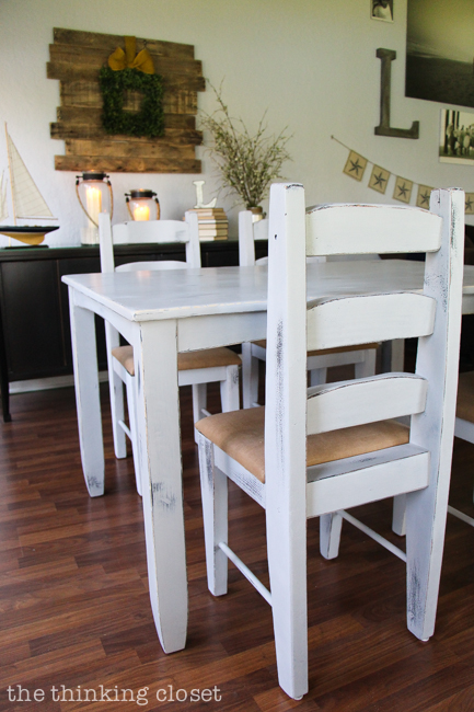 Distressing With Chalk Paint, How To Paint A Table White Distressed