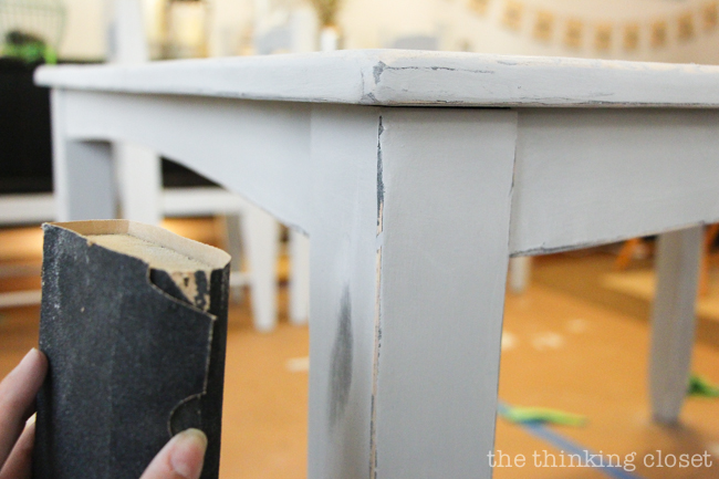 Distressing With Chalk Paint, How To Chalk Paint And Distress A Table