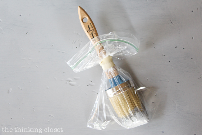The Beginner's Guide to Distressing with Annie Sloan | It turns out that distressing with Chalk Paint® Decorative Paint by Annie Sloan doesn't have to be stressful at all! Need to put the pause button on your project? No problem. Just put your brush in a ziplock, pop it in the fridge, and it'll be ready for use when you come back to it later! Easy! The Beginner's Guide to Distressing with Annie Sloan | It turns out that distressing with Chalk Paint® Decorative Paint by Annie Sloan doesn't have to be stressful at all! Need to put the pause button on your project? No problem. Just put your brush in a ziplock, pop it in the fridge, and it'll be ready for use when you come back to it later! Easy!