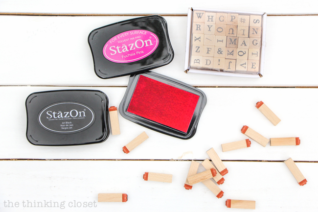 My 20 Favorite Journaling Bible Supplies | Alphabet stamps and Stayz On Ink Pads are two more of my favorite supplies to use in my Journaling Bible. They're great in conjunction with or in replacement of hand-lettering! And the ink really does stay on and works well with mixed media.