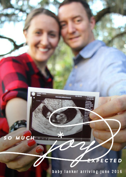 So much JOY expected! | Our Christmas card pregnancy announcement! We couldn't be more excited about this baby!