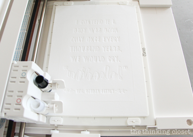 Look at that fabulous texture of the debossed paper! Now, it's time to watercolor.