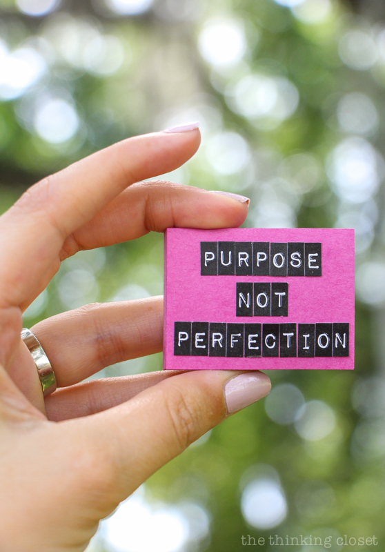 A Year of Pursuing Purpose (Not Perfection): I Can't Do It Alone | What one recovering perfectionist is learning about the value of having less on her plate, but being able to pursue it wholeheartedly, with purpose and intention. Prepare to be inspired....