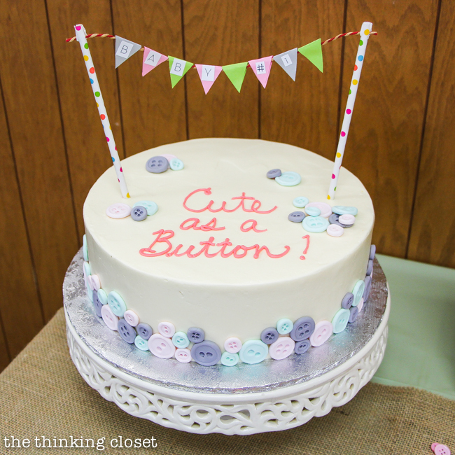 “Cute as a Button” Baby Shower