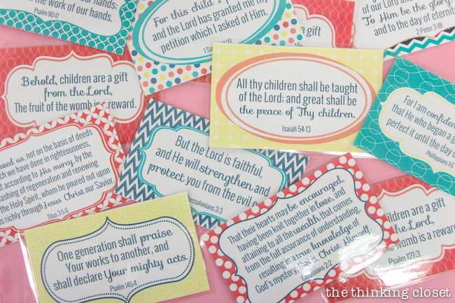 "Cute as a Button" Baby Shower | DIY & Handmade Baby Shower Ideas to Inspire a Party to Remember! Here was our button-themed favor station, complete with "Cute as a Button" soap, chocolate lollipops, and Bible verses to pray over baby.