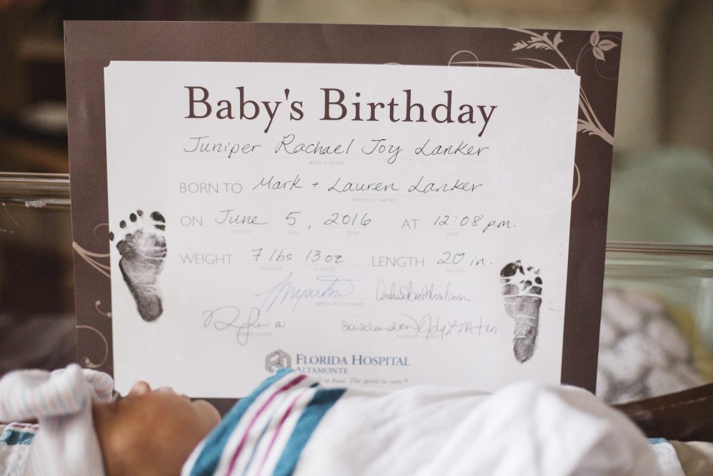 Introducing our Baby Girl...Juniper Rachael Joy Lanker! Born June 5th, 2016. Here's a montage of photos taken during our "Fresh 48" photo session at the hospital. They capture the love, relief, awestruck wonder, and sheer joy we felt for our firstborn daughter! via thinkingcloset.com