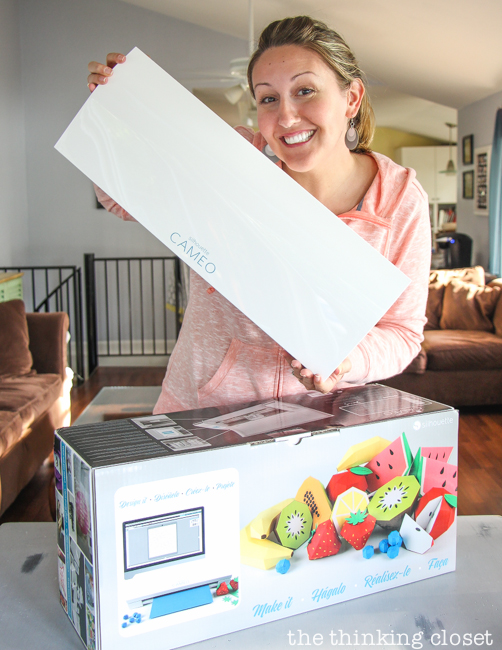 "Happy Fall, Y'all!" Watercolor Art: A Silhouette Cameo 3 Tutorial - Here's my happy over happy mail face! My Cameo is my favorite crafting tool of all time...so this was like Christmas in September!