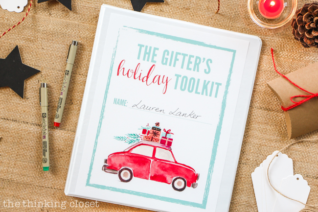 The Gifter's Holiday Toolkit: 5 Day Challenge! FREE printable worksheets and email inspiration designed to set you up for a season of stress free, joy-filled giving. Won't you join?