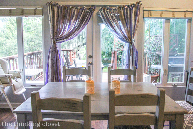 How to host an "Anne of Green Gables" or "Anne with an E" themed birthday party with food, decor, activities, and games for the whole family! | Shabby Chic Fabric Backdrop for whimsy and atmosphere!