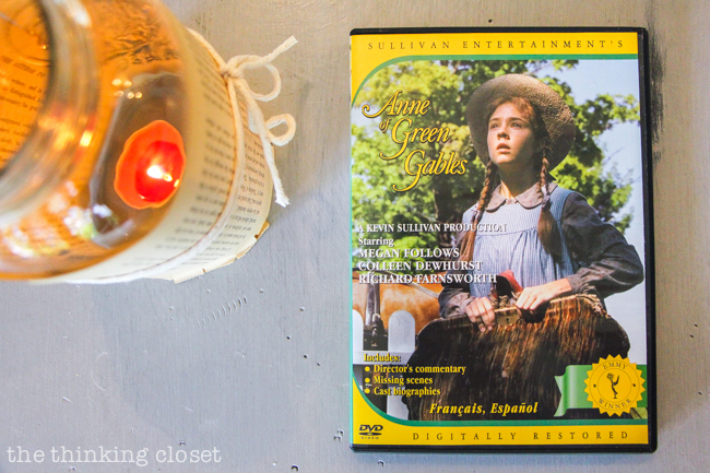 How to host an "Anne of Green Gables" or "Anne with an E" themed birthday party with food, decor, activities, and games for the whole family! | The DVD served as a gift for the birthday gal!