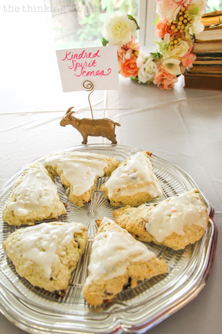 How to host an "Anne of Green Gables" or "Anne with an E" themed birthday party with food, decor, activities, and games for the whole family! | Kindred Spirit Scones in lieu of birthday cake (and yes, they are better than Starbucks' scones!) 