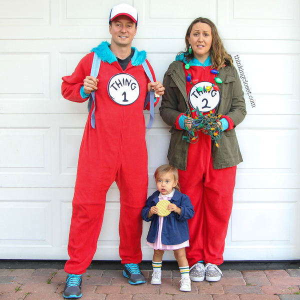 "Stranger Things" and "Eleven"... plus clever costumes from all 9 years of Lanker Family Punny Halloween Costume History. Most epic and hilarious family costume round-up ever (especially for lovers of visual humor and dad jokes and all the puns) via thinkingcloset.com