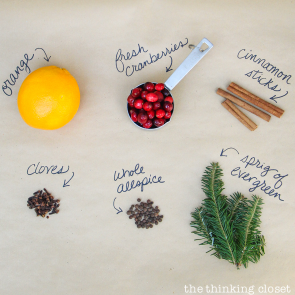 Stovetop Simmer Satchels & FREE Custom Gift Tag | Evidence that inexpensive and last-minute gifts can be meaningful! Here's everything you need from supplies to assembly instructions to the adorable holiday gifts tags with instructions for the recipient (yep, they're FREE). If Christmas had a scent, this would be it! Yum yum yum.