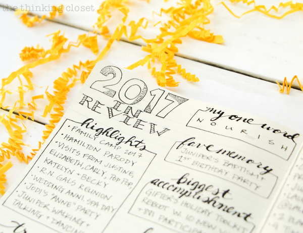 One important thing before we take on a new year. | Here's how to conduct a "year in review" in your bullet journal or favorite notebook to practice gratitude for ALL that last year brought and clarify your goals for the future!