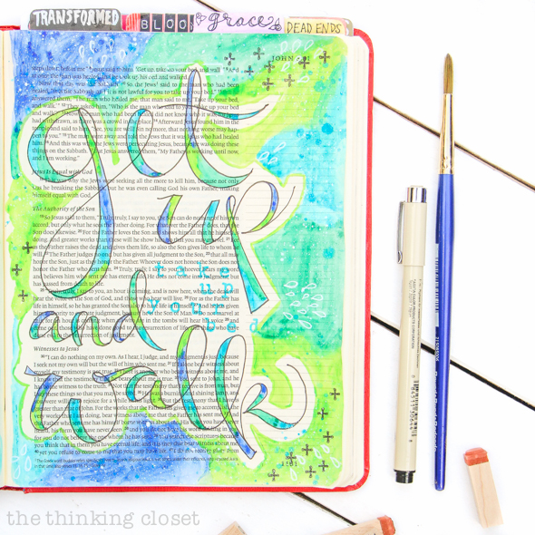 An Inspiring Journaling Bible Flip-Through Video of John's Gospel! | "Get up, take up your bed, and walk." John 5:8
