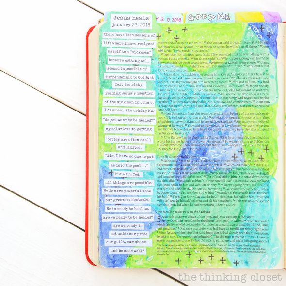 An Inspiring Journaling Bible Flip-Through Video of John's Gospel! | "Get up, take up your bed, and walk." John 5:8