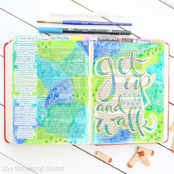 Journaling Bible Flip Through Video Of The Gospel Of John